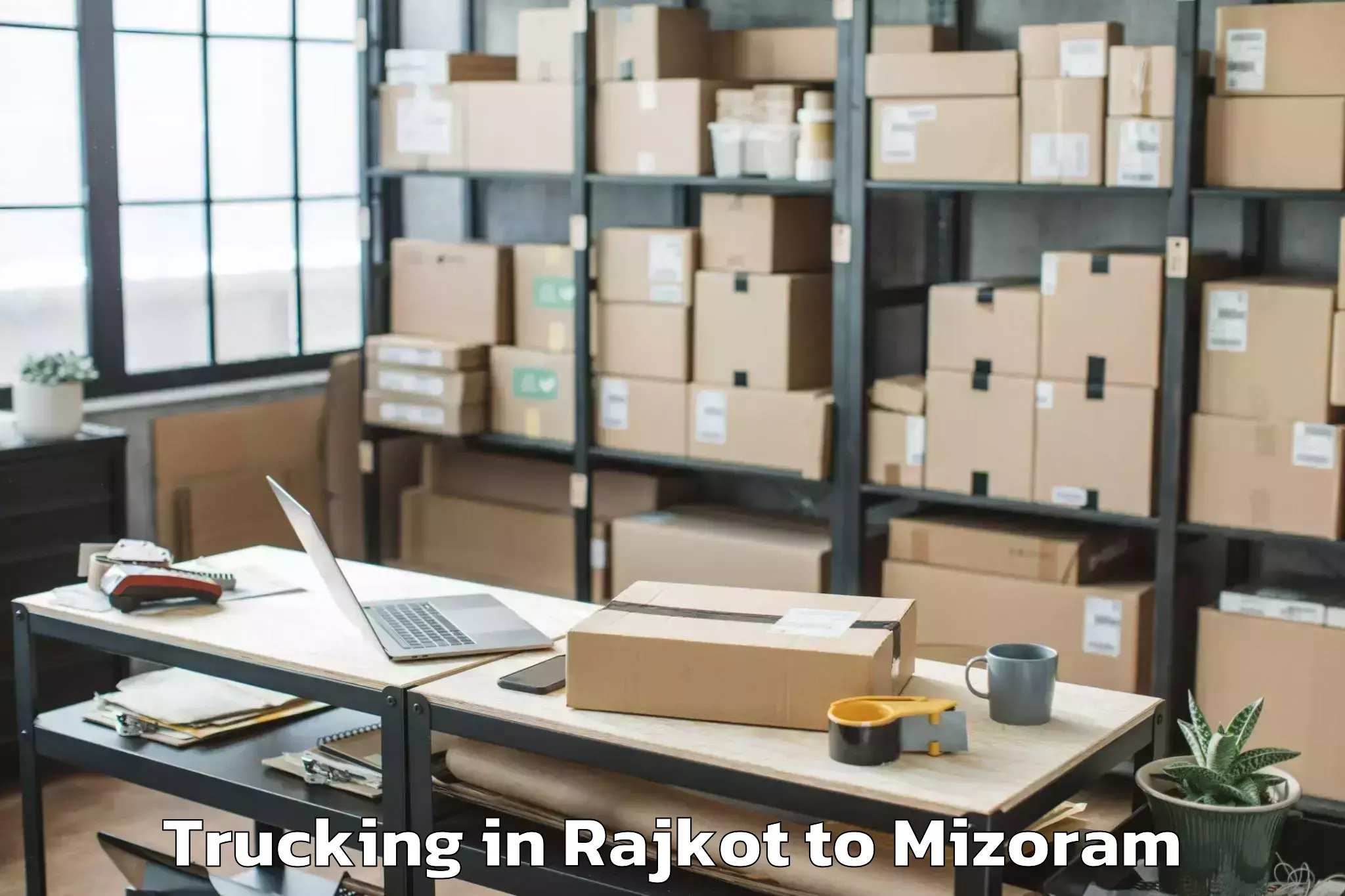 Book Your Rajkot to Icfai University Mizoram Aizaw Trucking Today